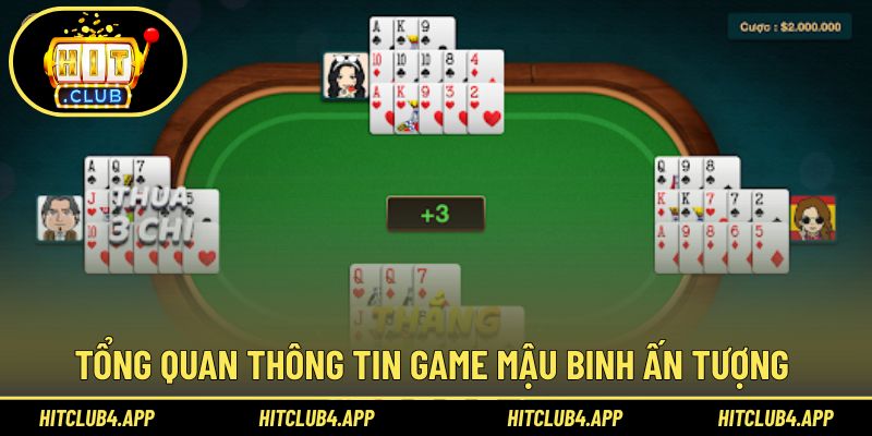 Giới thiệu nội dung trò chơi Mậu Binh hấp dẫn